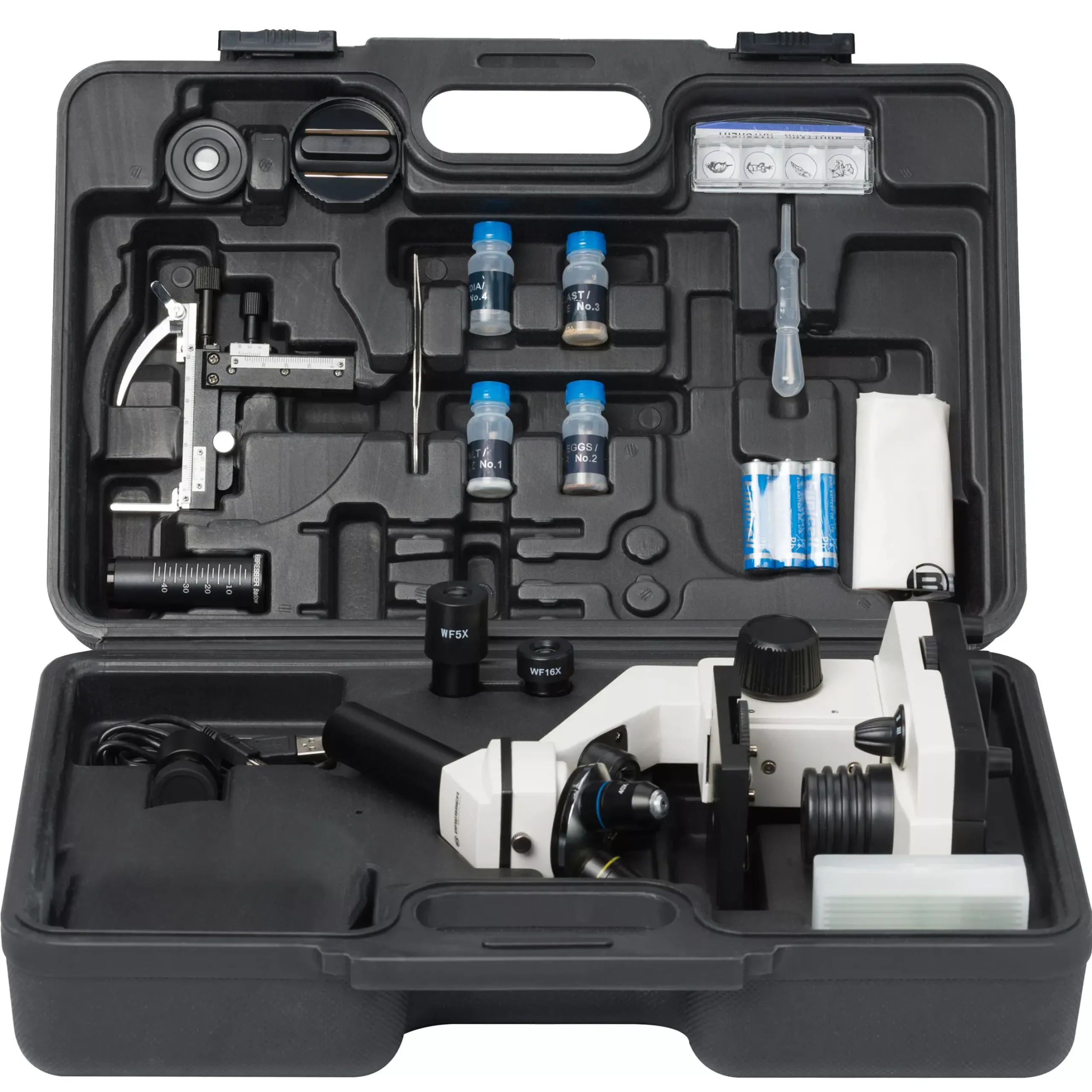 Bresser Durchlichtmikroskope|Auflichtmikroskope>Biolux NV 20x-1280x Mikroskop mit HD USB-Kamera