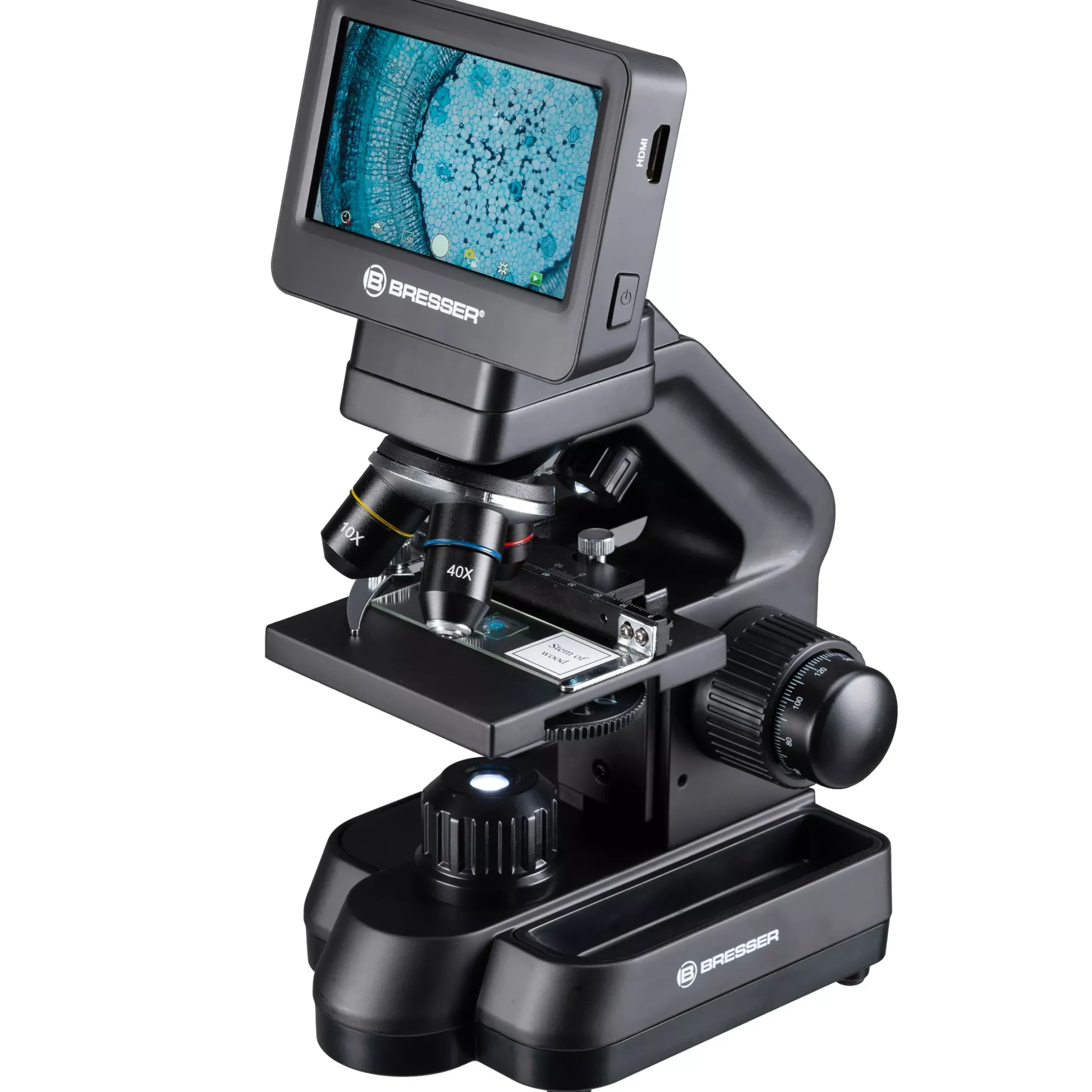 Bresser Durchlichtmikroskope|Auflichtmikroskope>Biolux Touch 5 MP HDMI Mikroskop für Schule und Hobby