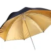 Bresser Schirme>BR-BG110 Reflexschirm schwarz/gold 110cm