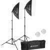 Bresser Tageslichtsets>BR-225B LED Tageslicht-Set mit Softboxen 50 x 70 cm