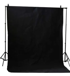 Bresser Hintergrundsysteme>BR-D26 Hintergrundsystem + Hintergrundstoff 3 x 6m Schwarz