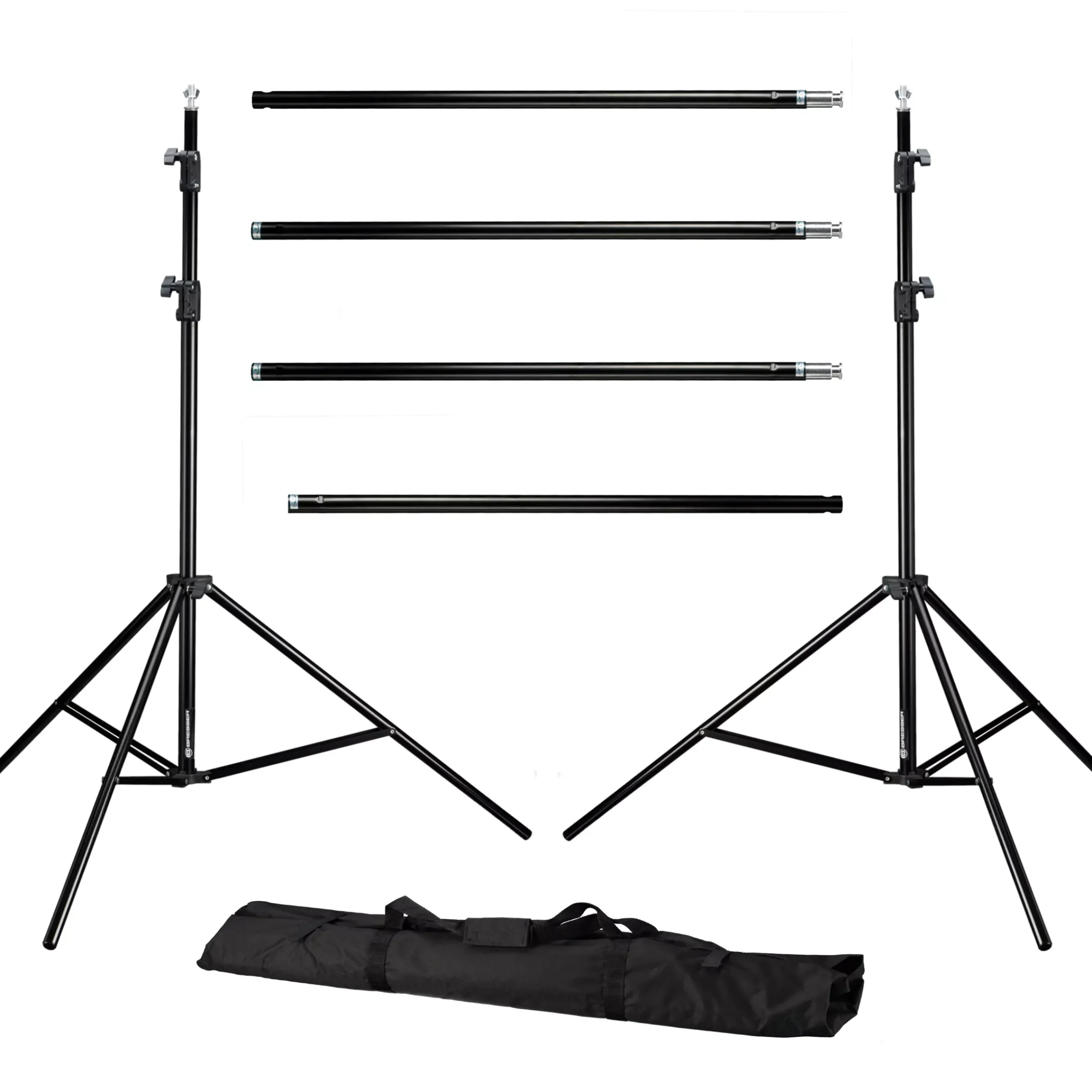 Bresser Hintergrundsysteme>BR-D23 Hintergrundsystem + Hintergrundstoff 3 x 4m Weiß
