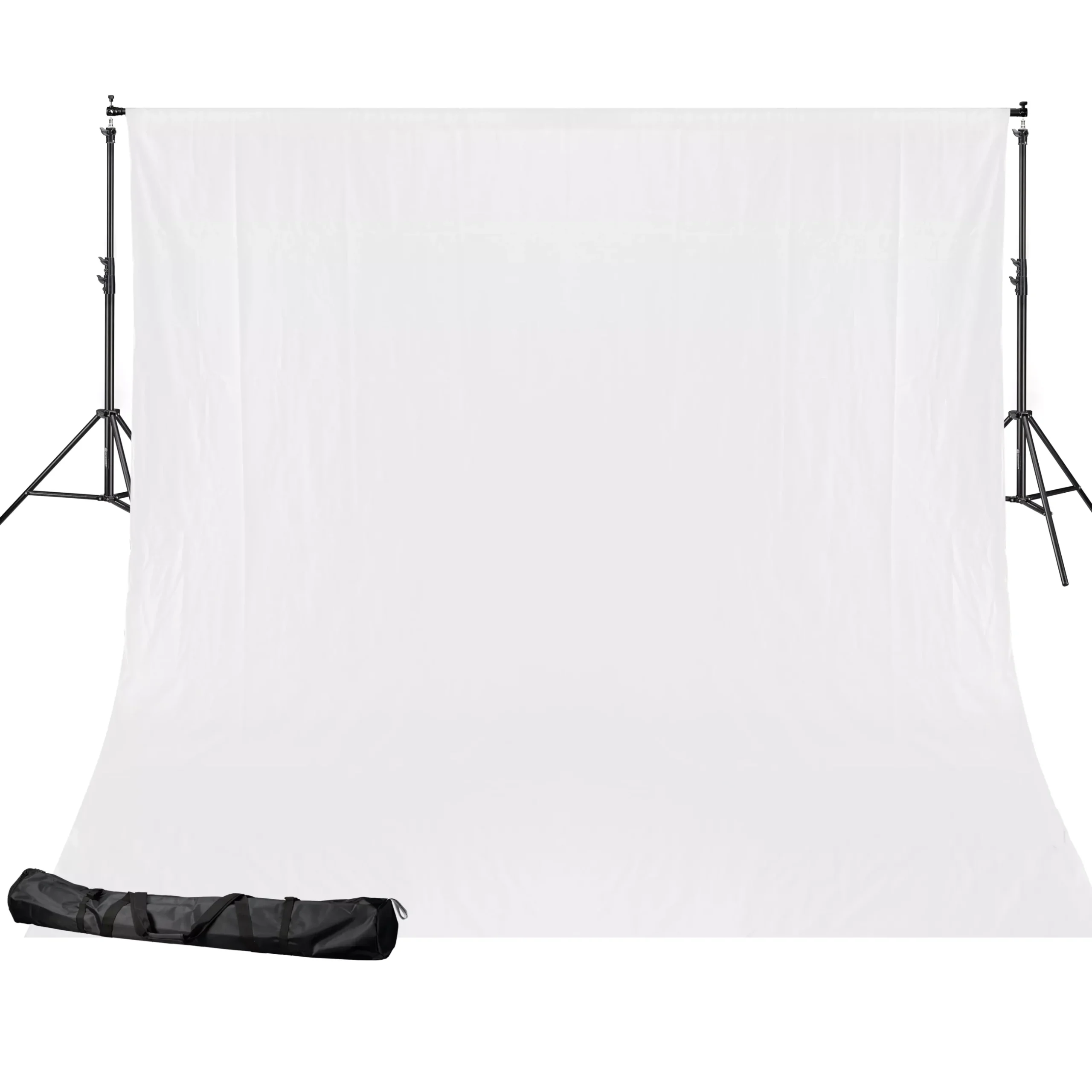 Bresser Hintergrundsets|Hintergrundsysteme>BR-D24 Hintergrundsystem + Hintergrundstoff 2,5 x 3m Weiß