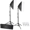 Bresser Tageslichtsets>BR-2845 LED Tageslicht-Set mit Softboxen