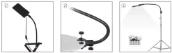 Bresser Tageslichtsets>BR-2820L Lichtzelt 60x60x60cm für Produktfotografie mit LED Beleuchtung