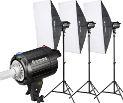 Bresser Studioblitze>BRM-300AM Studioblitzset 3x 300W
