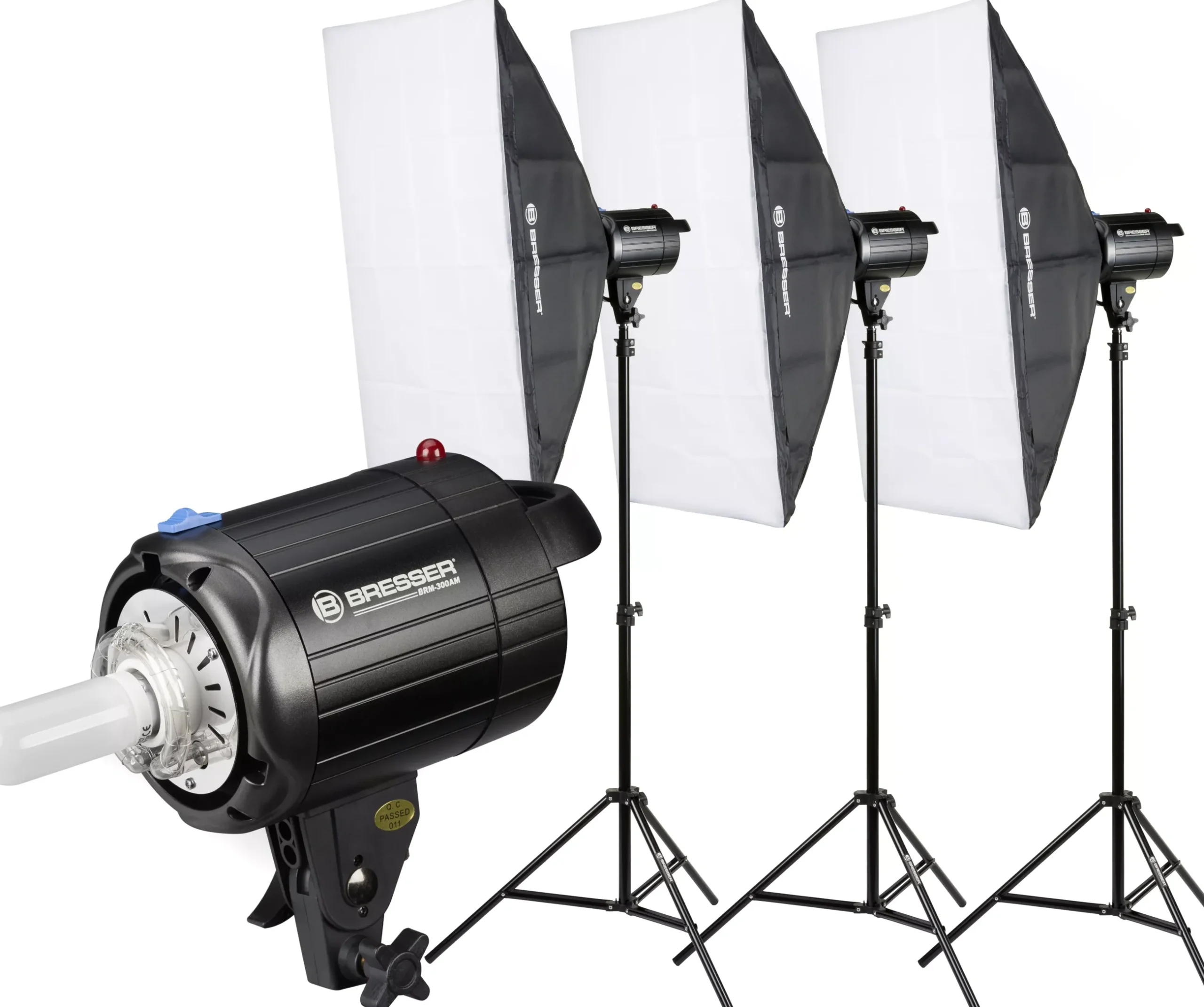 Bresser Studioblitze>BRM-300AM Studioblitzset 3x 300W