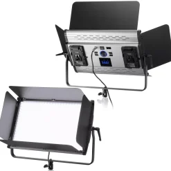 Bresser Led Flächenleuchten Sets>BR-S150B PRO Dual Kit