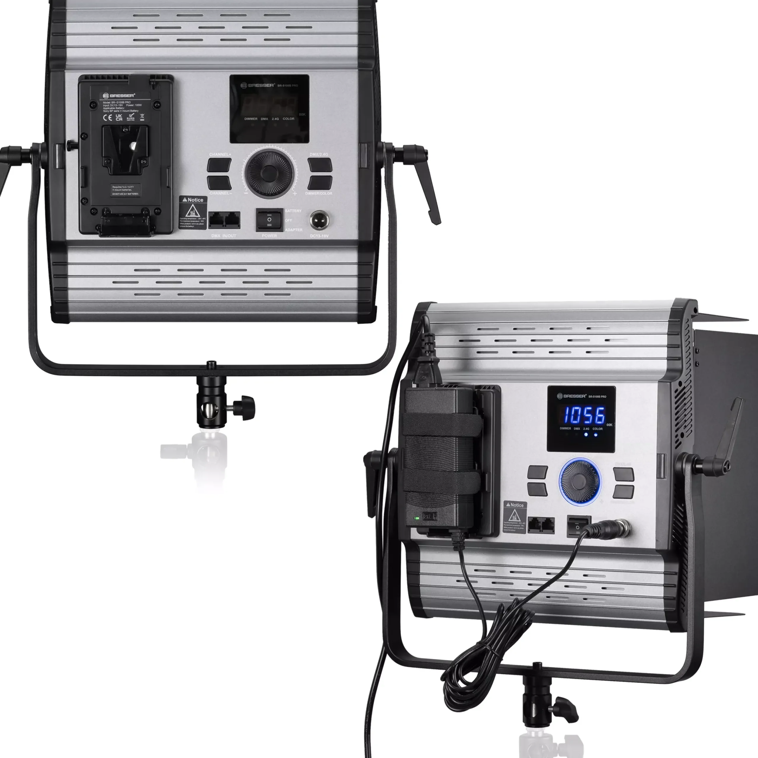 Bresser Led Flächenleuchten Sets>BR-S100B PRO Flächenleuchte Dual Kit