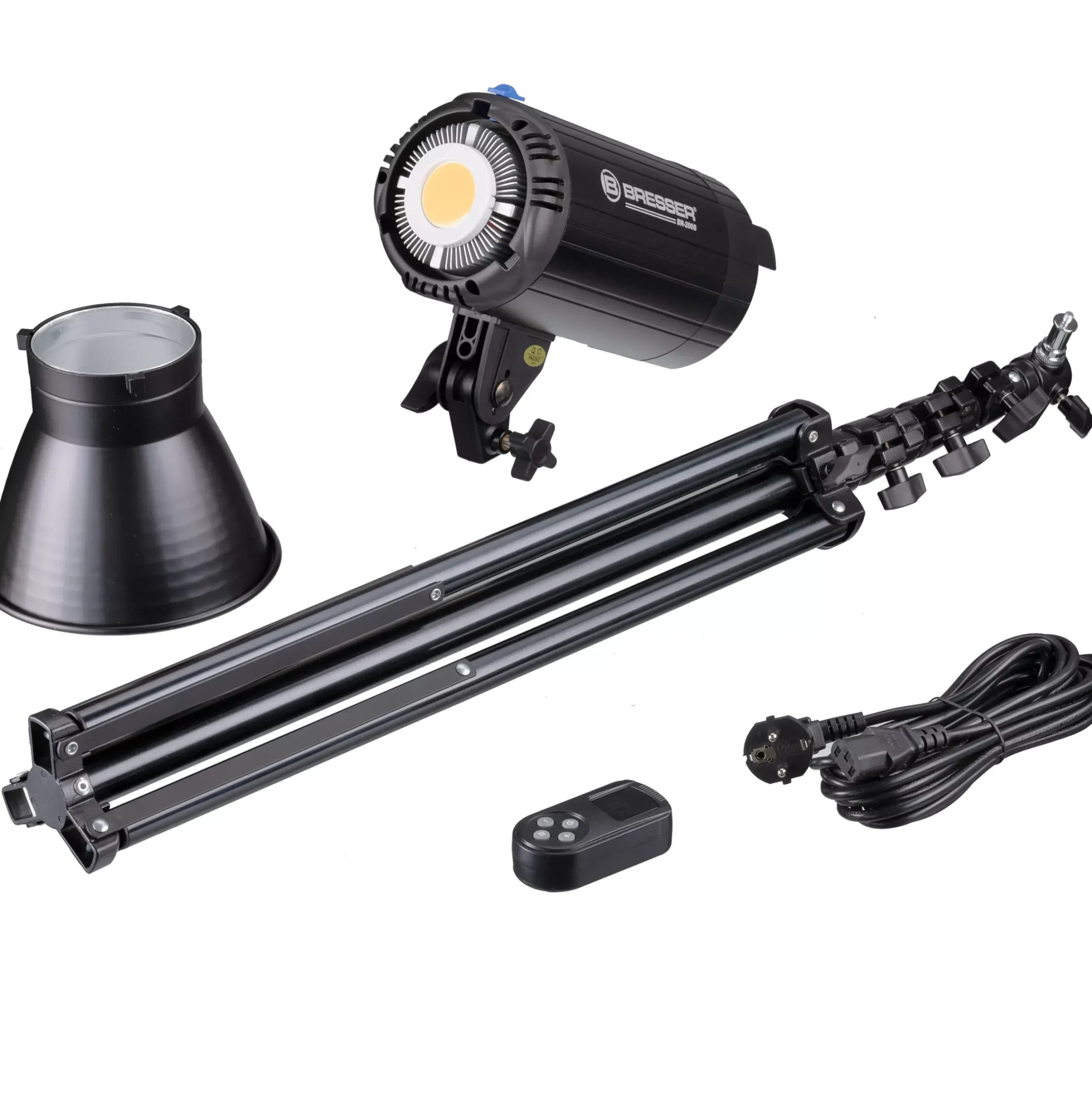 Bresser Tageslichtsets|Led Studiolampen Sets>BR-200S COB LED Tageslicht Dual Kit mit Reflektoren