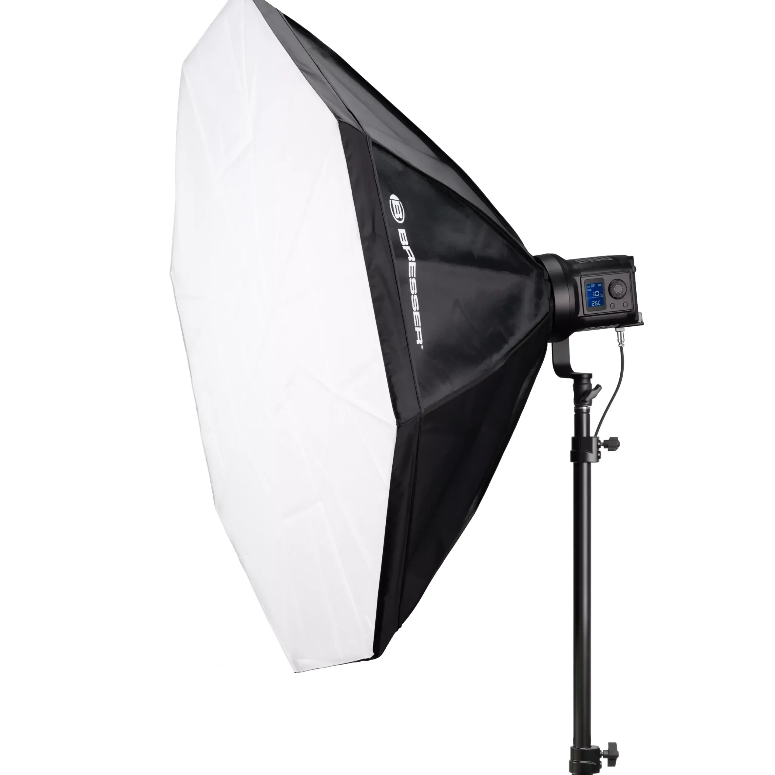 Bresser Led Studiolampen Sets>BR-120SL COB LED 120W Dual Kit mit Softboxen