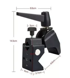 Bresser Klammern, Klemmen Und Adapter>BR-14 solide Rohrklemme mit Haken