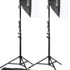 Bresser Tageslichtsets>BR-2245 Tageslicht-Set 1800W mit Softboxen