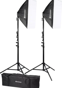 Bresser Tageslichtsets>BR-2245 Tageslicht-Set 1800W mit Softboxen