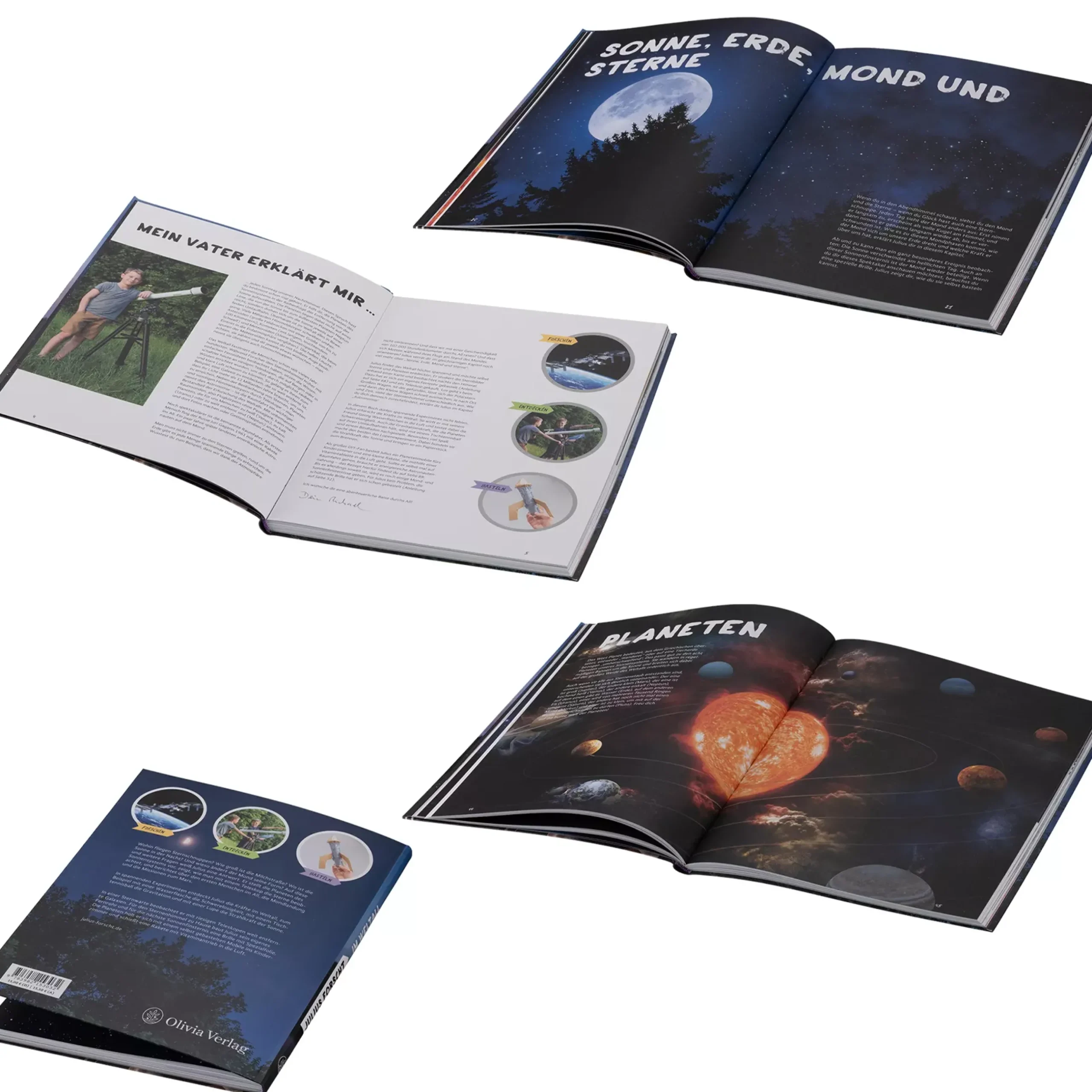 Bresser Teleskope Für Planeten|Teleskope Für Einsteiger>Classic 60/900 AZ Linsenteleskop mit Buch ''Julius forscht im Weltall''