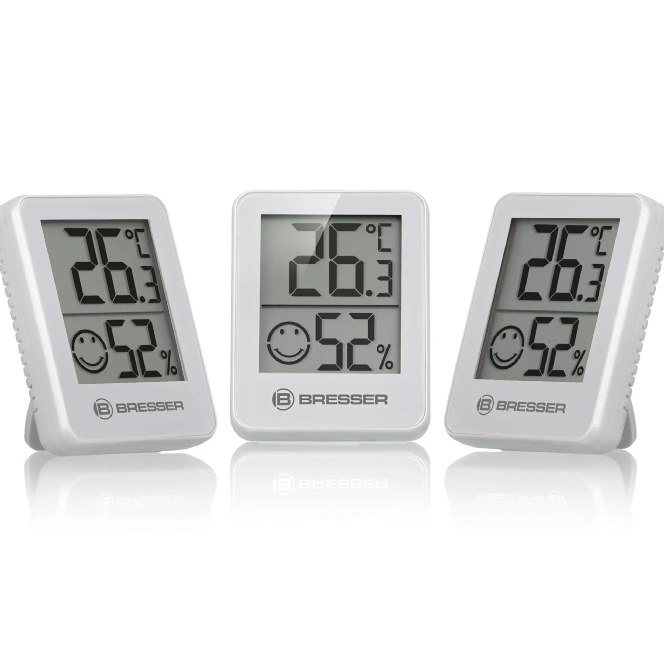 Bresser Raumklimamessgeräte|Innen-Thermometer>ClimaTrend Hygro Indikator 3er-Set Thermo-Hygrometer