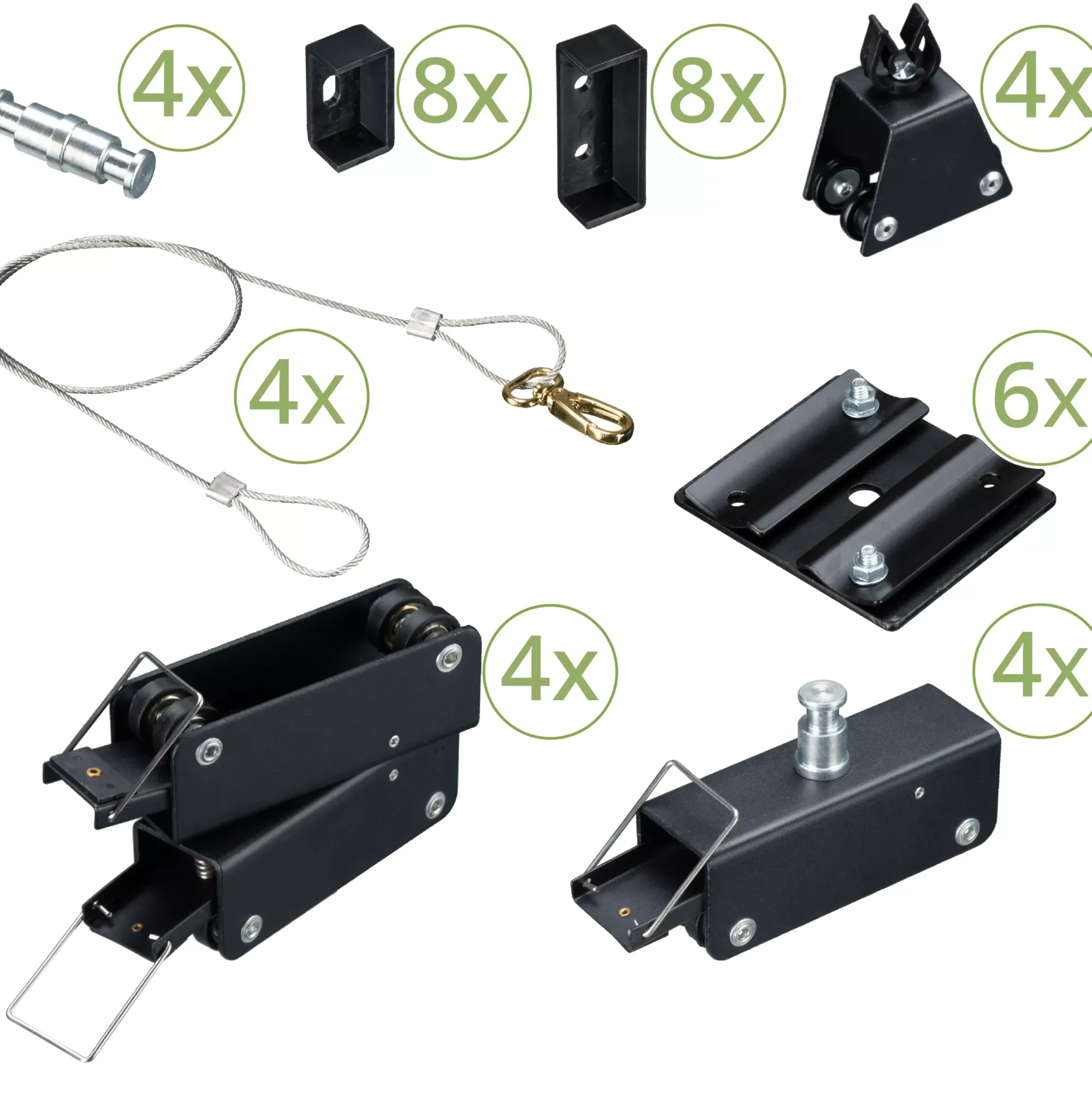 Bresser Deckenschienensystem>CR-1 Fotostudio Deckenschienensystem 3 x 3 m mit Pantographen