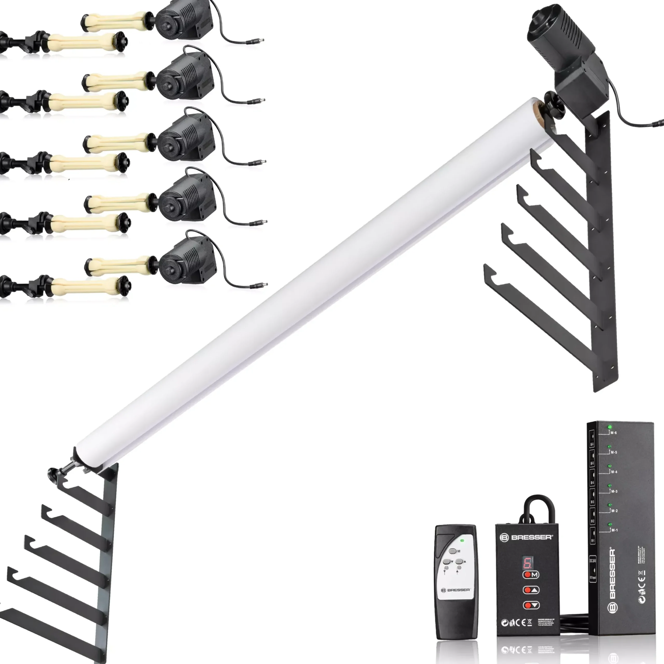 Bresser Hintergrundsysteme>EBS-6 Elektrisches Backdrop System für 6 Rollen