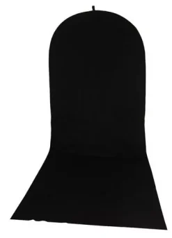 Bresser Falthintergründe>Falthintergrund TR-10 150 x 200 cm + 200 cm Schwarz/Weiß mit schwarzer Schleppe