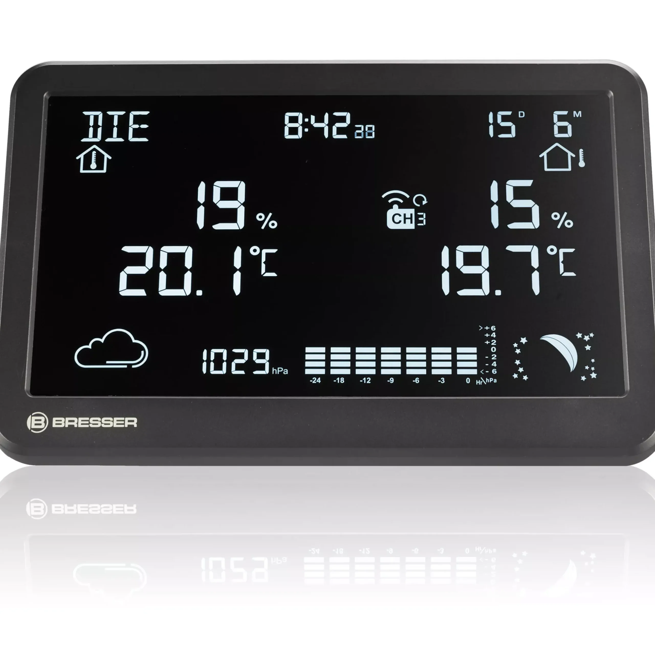 Bresser Wetterstationen Mit Thermo-/Hygro-Außensensor>Funk-Wetterstation MeteoTemp TBH