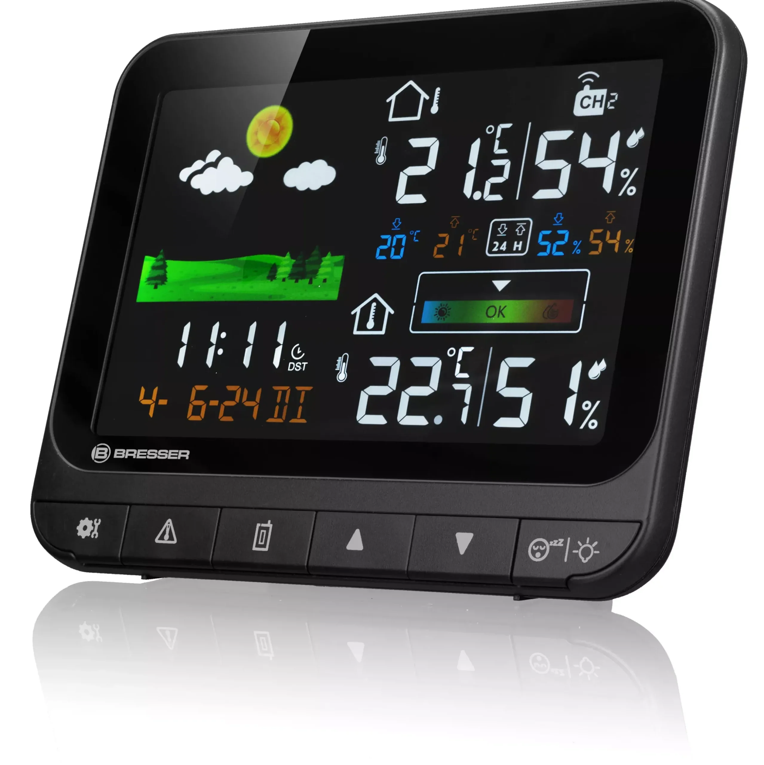Bresser Wetterstationen Mit Thermo-/Hygro-Außensensor|Raumklimamessgeräte>Funk-Wetterstation Neomeo H