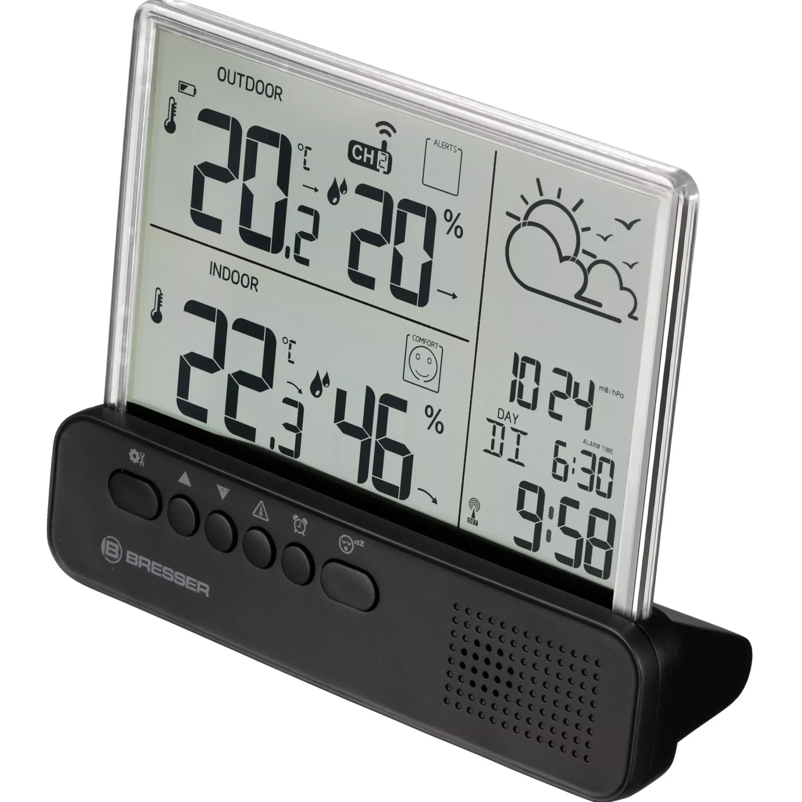 Bresser Wetterstationen Mit Thermo-/Hygro-Außensensor|Raumklimamessgeräte>Funkwetterstation Translucidus NV