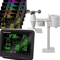 Bresser Wetterstationen Mit 5-In-1-Außensensor>5-in-1 Profi-Wetterstation mit Farbwechsel