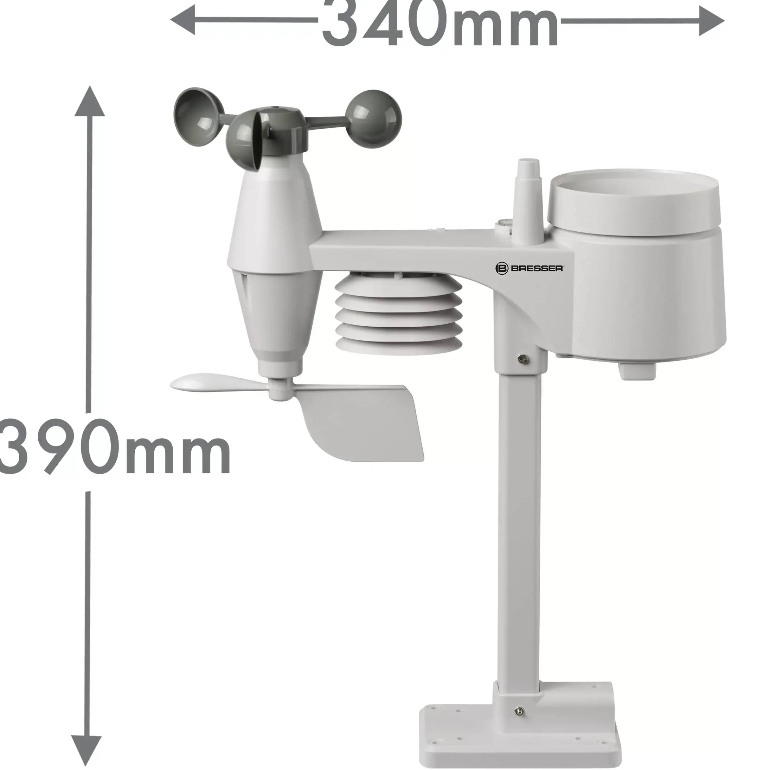 Bresser Wetterstationen Mit 5-In-1-Außensensor>5-in-1 Profi-Wetterstation mit Farbwechsel
