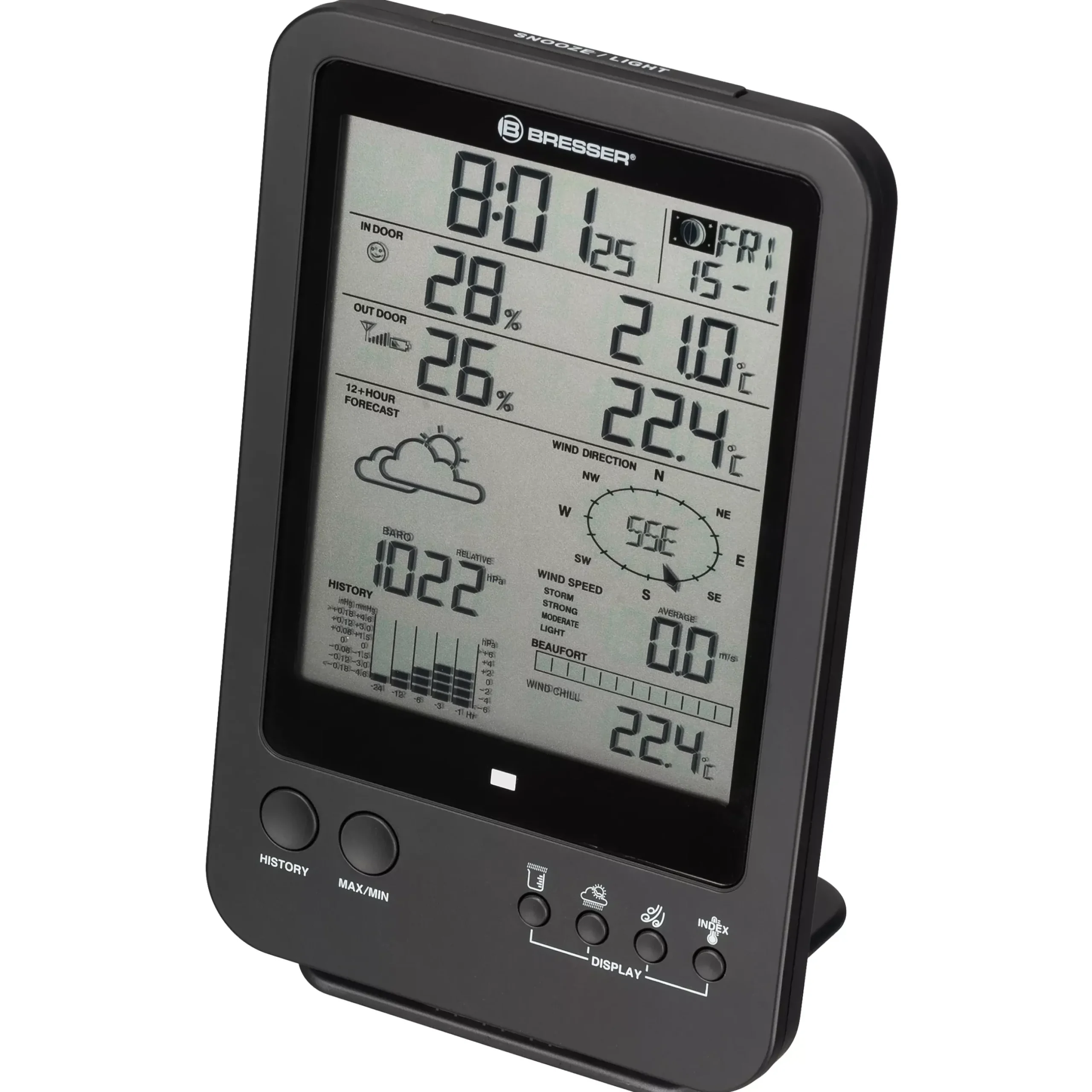 Bresser Wetterstationen Mit 5-In-1-Außensensor>5-in-1-Wetterstation, schwarz
