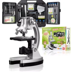 Kinder Bresser Kindermikroskop>JUNIOR Biotar 300x-1.200x Mikroskop-Set im Koffer
