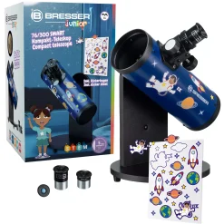 Kinder Bresser Lunas Welt Der Astronomy|Bresser Family>JUNIOR 76/300 Kompakt-Teleskop SMART