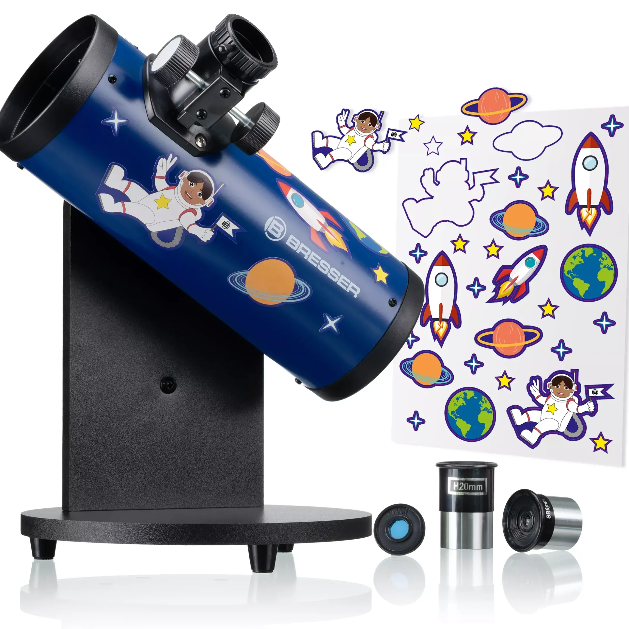 Kinder Bresser Lunas Welt Der Astronomy|Bresser Family>JUNIOR 76/300 Kompakt-Teleskop SMART
