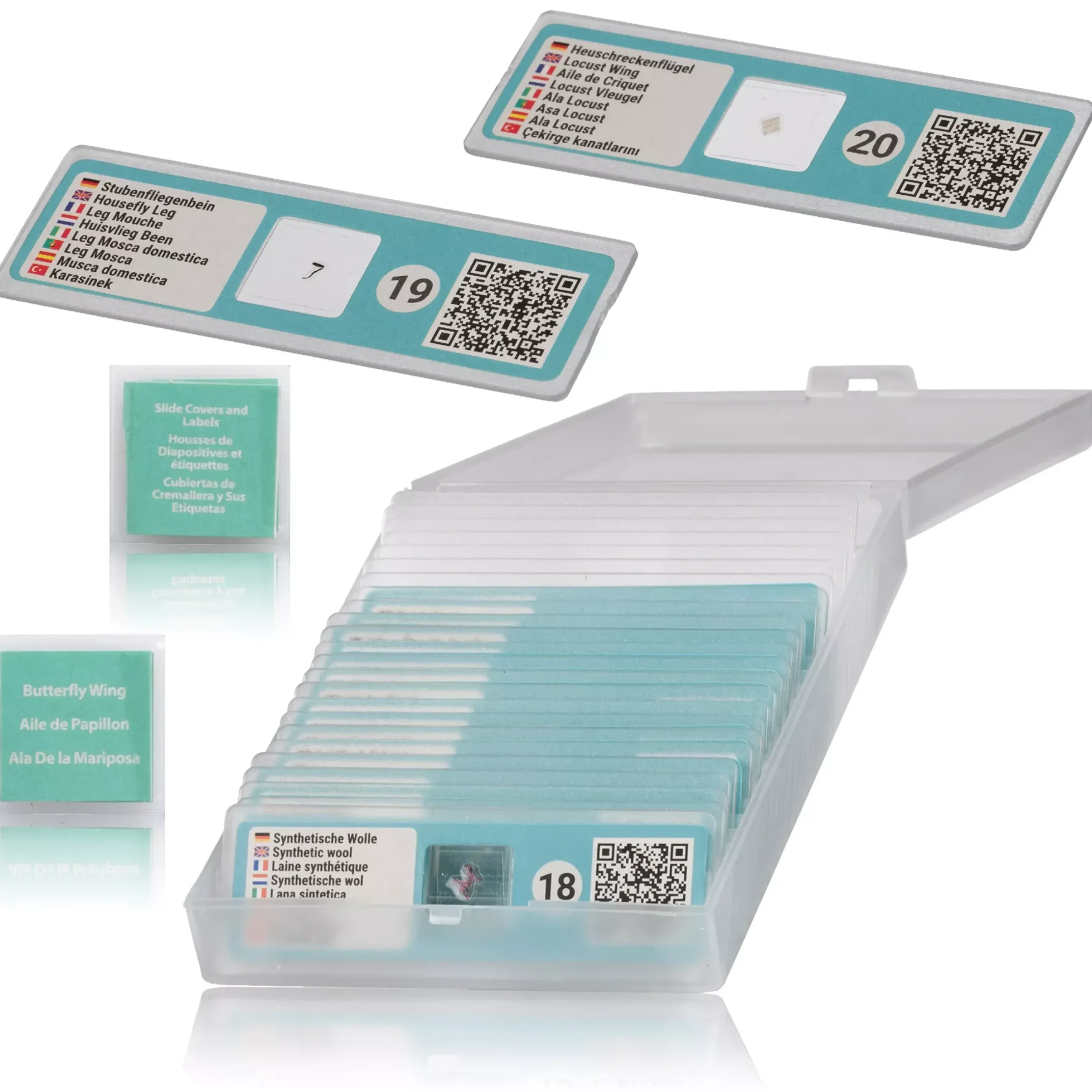 Kinder Bresser Kindermikroskop>JUNIOR 40-640x Mikroskop mit smartem Experimentier-Set mit QR-Code für Zusatzinfos