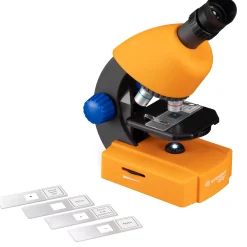 Kinder Bresser Kindermikroskop|Lukas Welt Der Mikroskopie>JUNIOR 40x-640x Mikroskop mit Zubehör und Transportkoffer