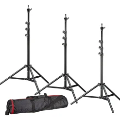 Bresser Lampenstative>Lampenstativset BR-TP240 PRO-1 (3 Stück) inklusive Stativtasche
