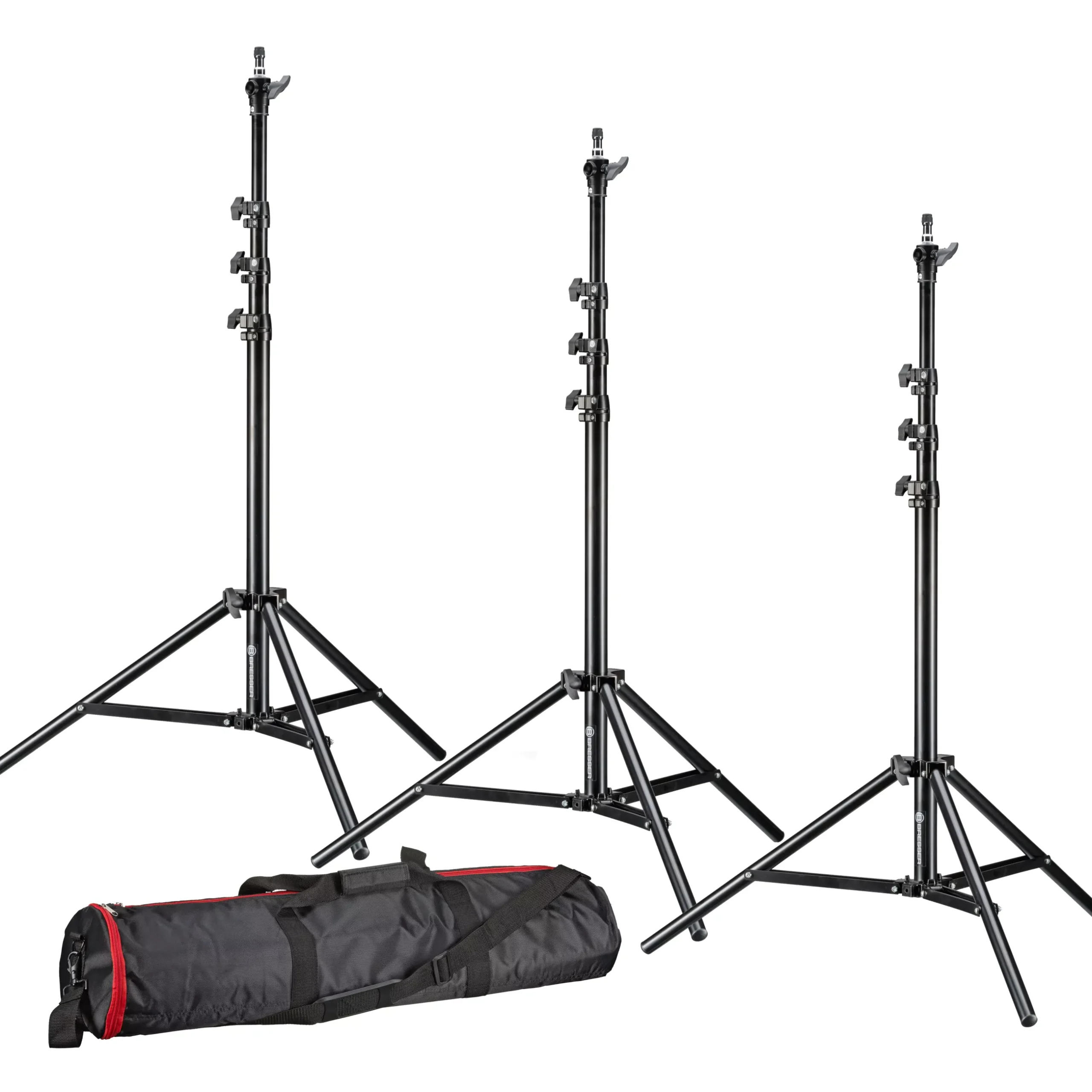 Bresser Lampenstative>Lampenstativset BR-TP240 PRO-1 (3 Stück) inklusive Stativtasche