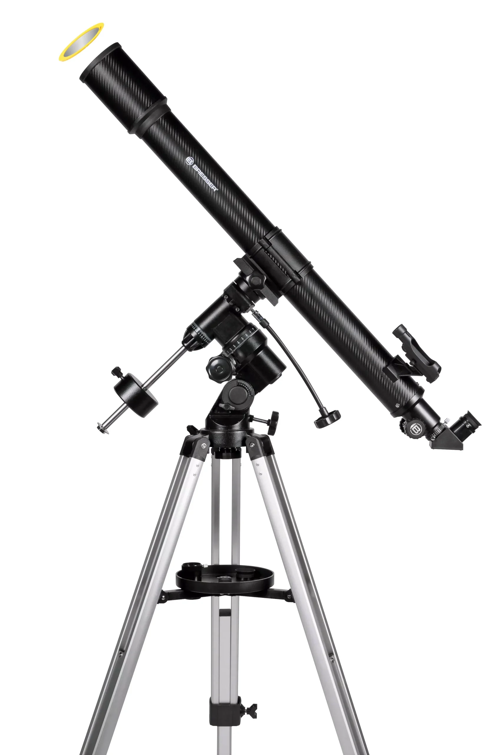 Bresser Teleskope Mit Sonnenfilter|Teleskope Für Planeten>Lyra 70/900 EQ3 Linsenteleskop mit Smartphone-Adapter & Sonnenfilter