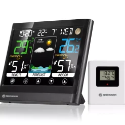 Bresser Wetterstationen Mit Thermo-/Hygro-Außensensor|Raumklimamessgeräte>MeteoTemp BF Wetterstation mit Touch-Display