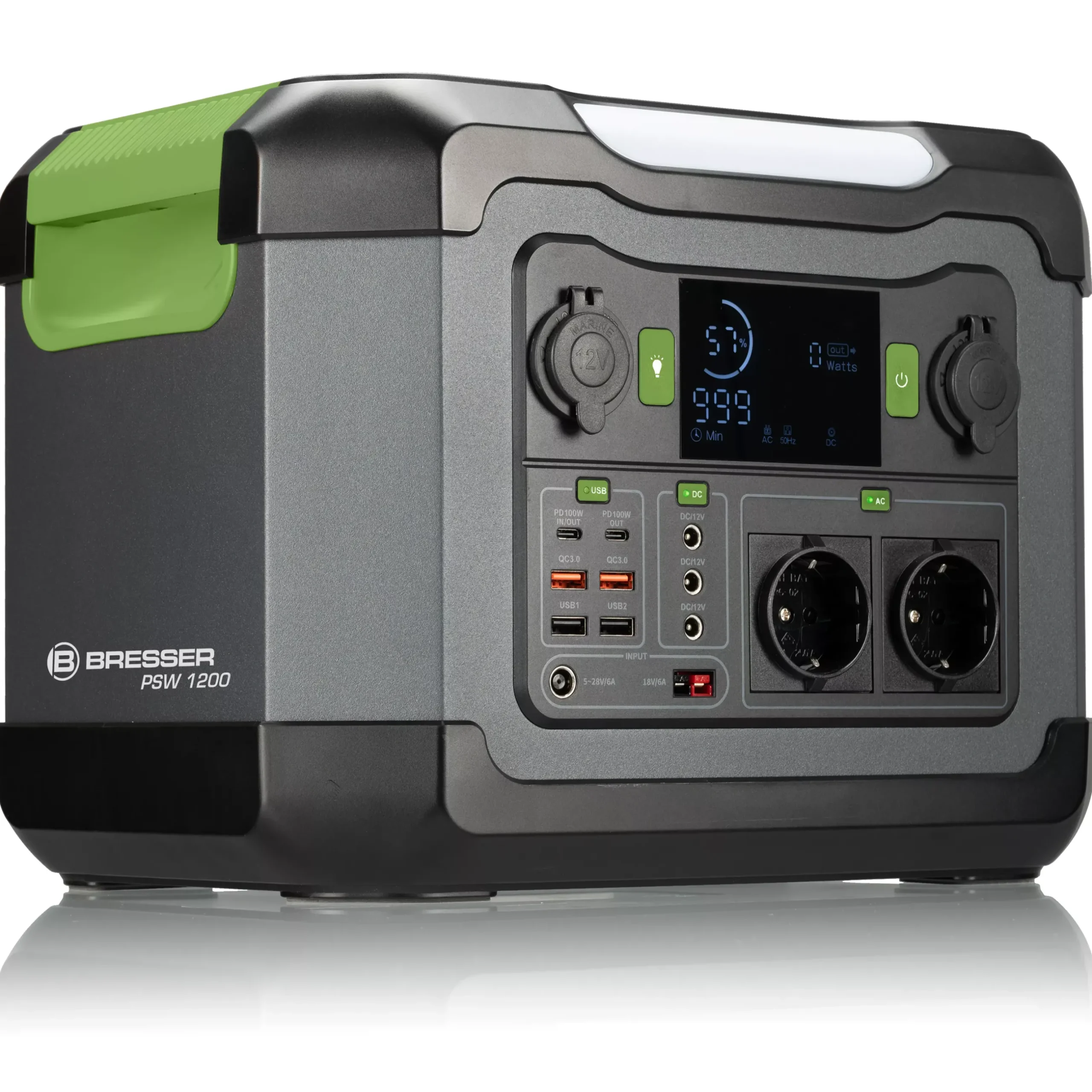 Bresser Mobile Stromversorgung|Stromversorgung>Mobile Power Station Stromspeicher 1.200 Watt