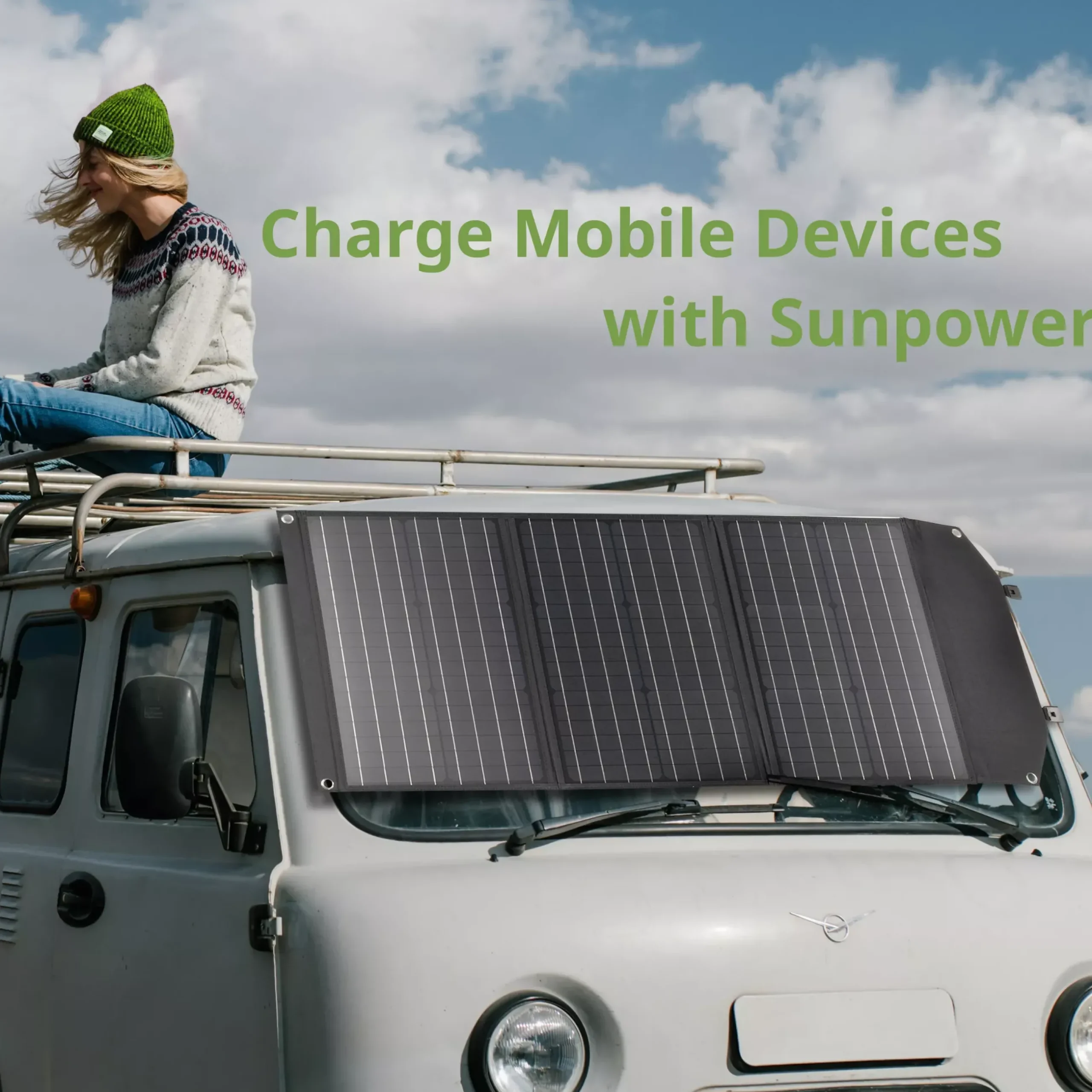 Bresser Mobile Stromversorgung|Stromversorgung>Mobiles Solar-Ladegerät 90 Watt mit USB- u. DC-Anschluss