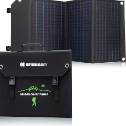 Bresser Mobile Stromversorgung|Stromversorgung>Mobiles Solar-Ladegerät 60 Watt mit USB- u. DC-Anschluss