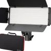 Bresser Lichtstäbe Und Mini-Leds|Led Flächenleuchten>PT 30B-II LED Bi-Color Videoleuchten-Set mit Lichtklappen, Akkus, Netzteil, Fernbedienung und Tasche