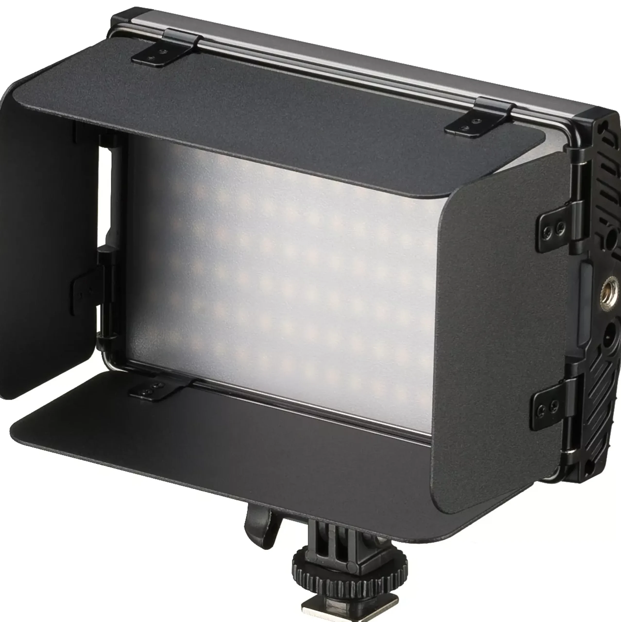 Bresser Lichtstäbe Und Mini-Leds>PT Pro 15B-II Bi-Color LED Videoleuchte mit Lichtklappen, Akku und Tasche