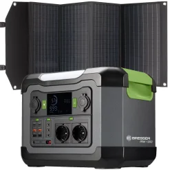 Bresser Mobile Stromversorgung|Stromversorgung>Set Mobile Power-Station 1.200 W + Solar-Ladegerät 120 W
