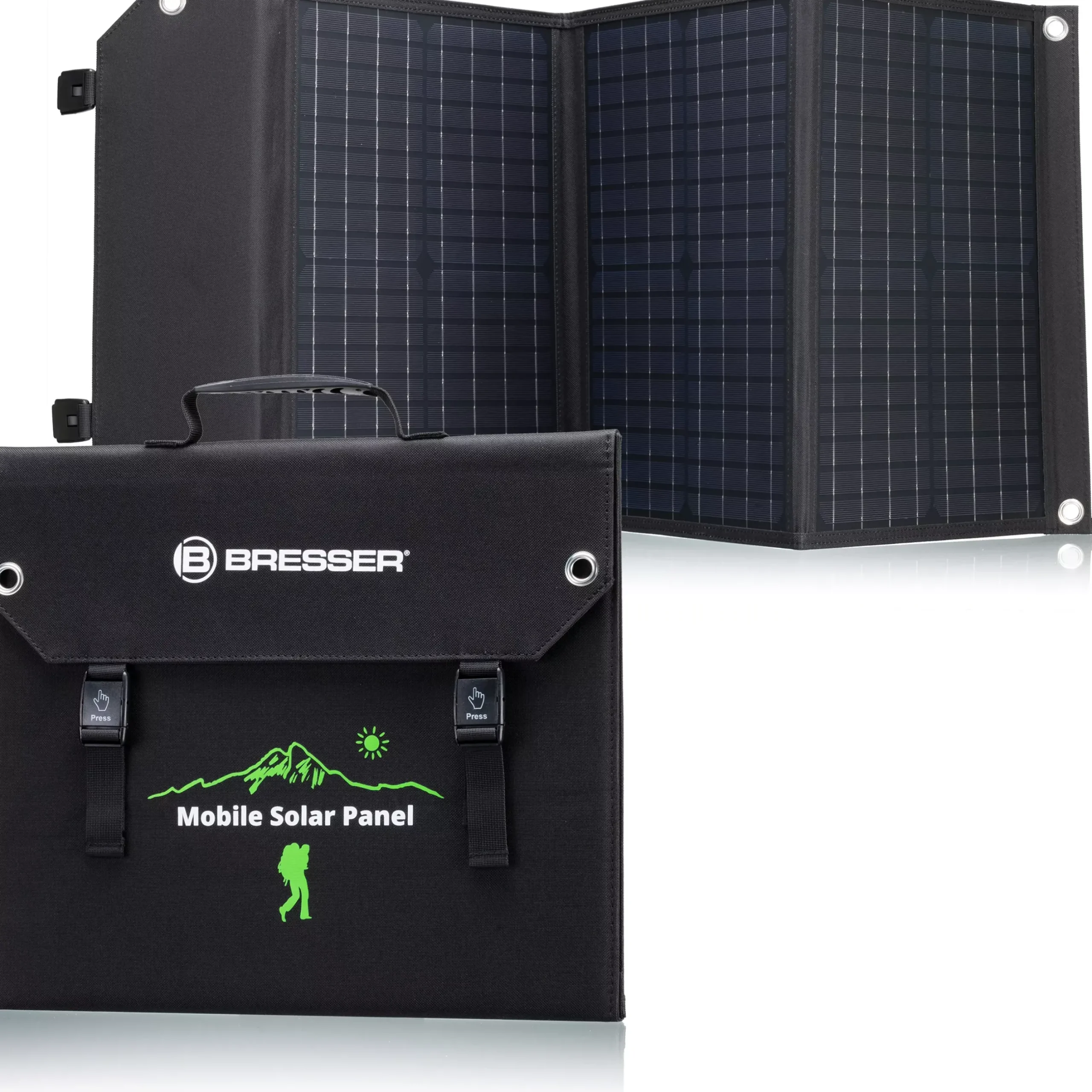 Bresser Mobile Stromversorgung|Stromversorgung>Set Mobile Power-Station 300 W + Solar-Ladegerät 60 W