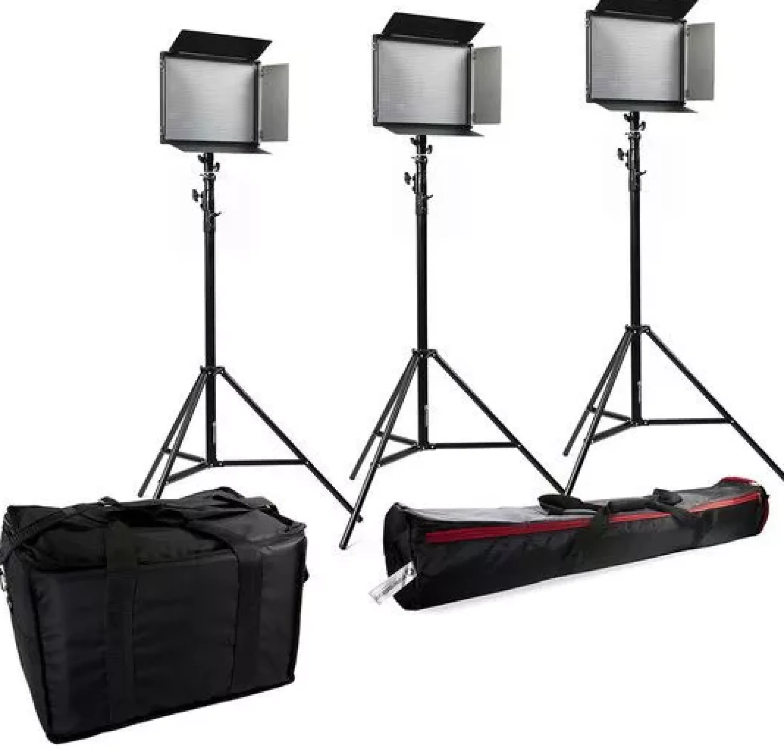 Bresser Led Flächenleuchten>SH-1200 LED Set (3x LED und 3x Stativ)