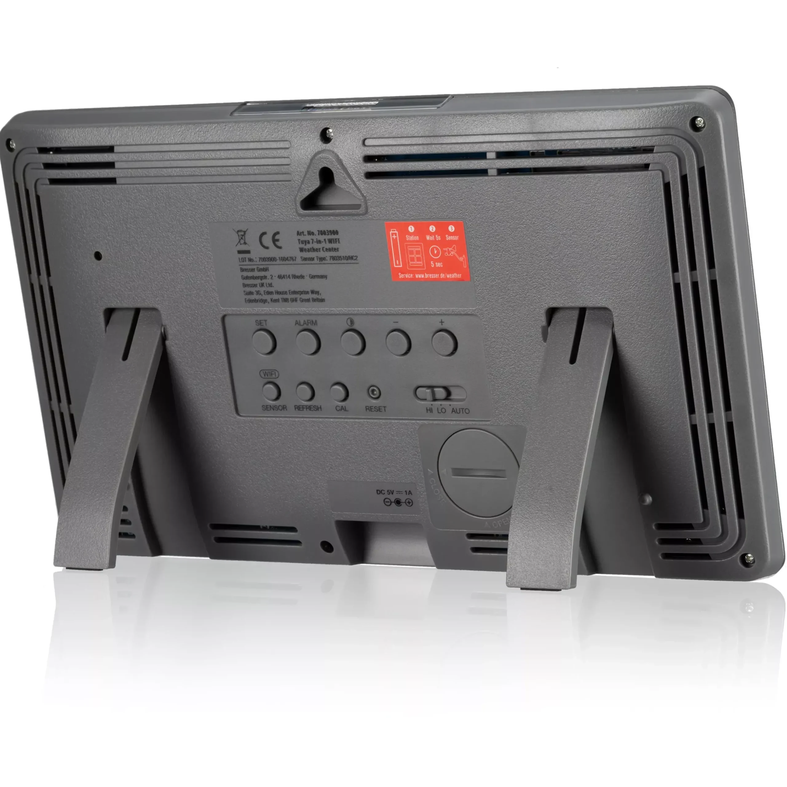 Bresser Smart Home Wetterstationen|Wetterstationen Mit Thermo-/Hygro-Außensensor>Smarte Tuya Profi-Wetterstation mit 7-in-1-Sensor