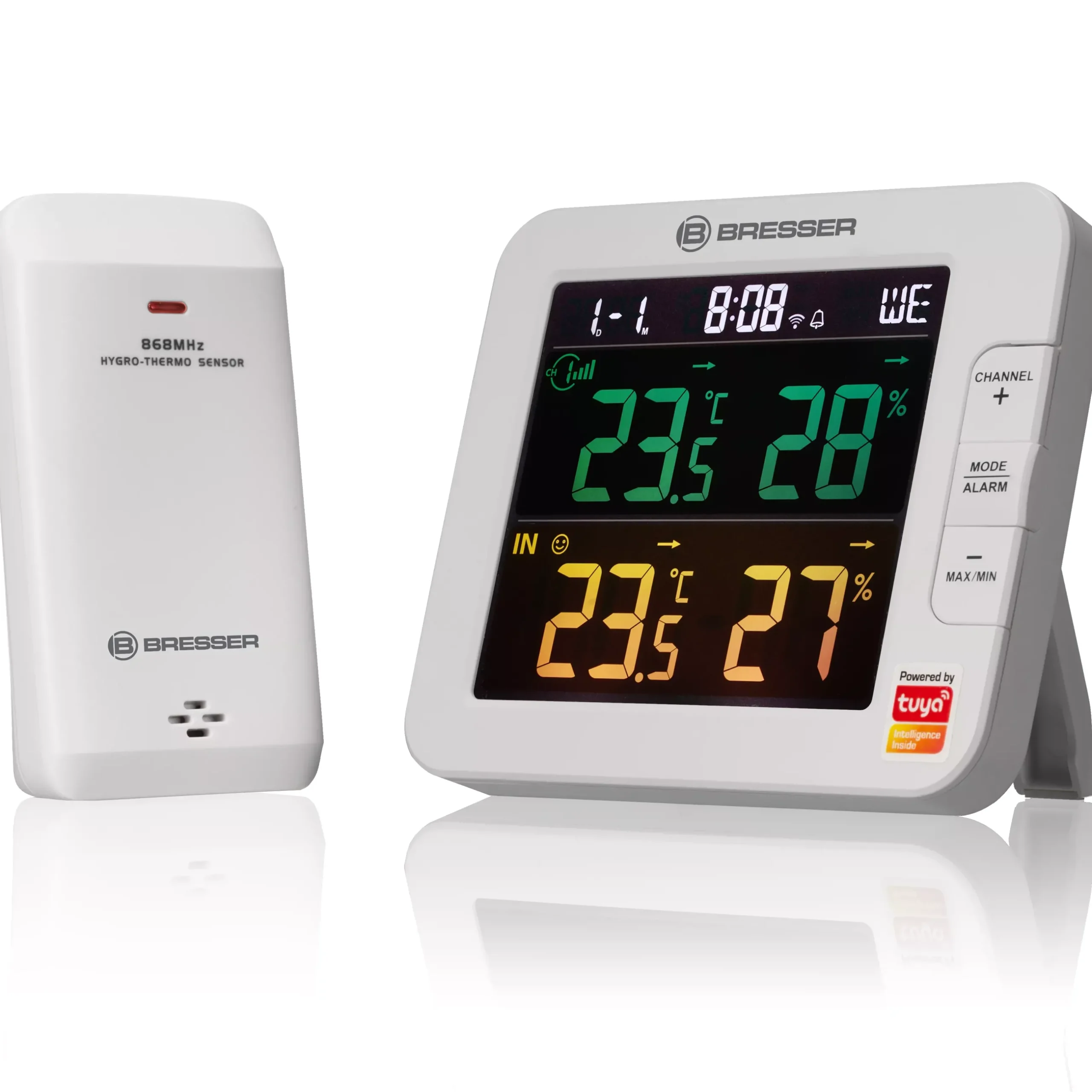 Bresser Smart Home Wetterstationen|Wetterstationen Mit Thermo-/Hygro-Außensensor>Smart Home 7-Kanal Tuya Thermo-Hygrometer