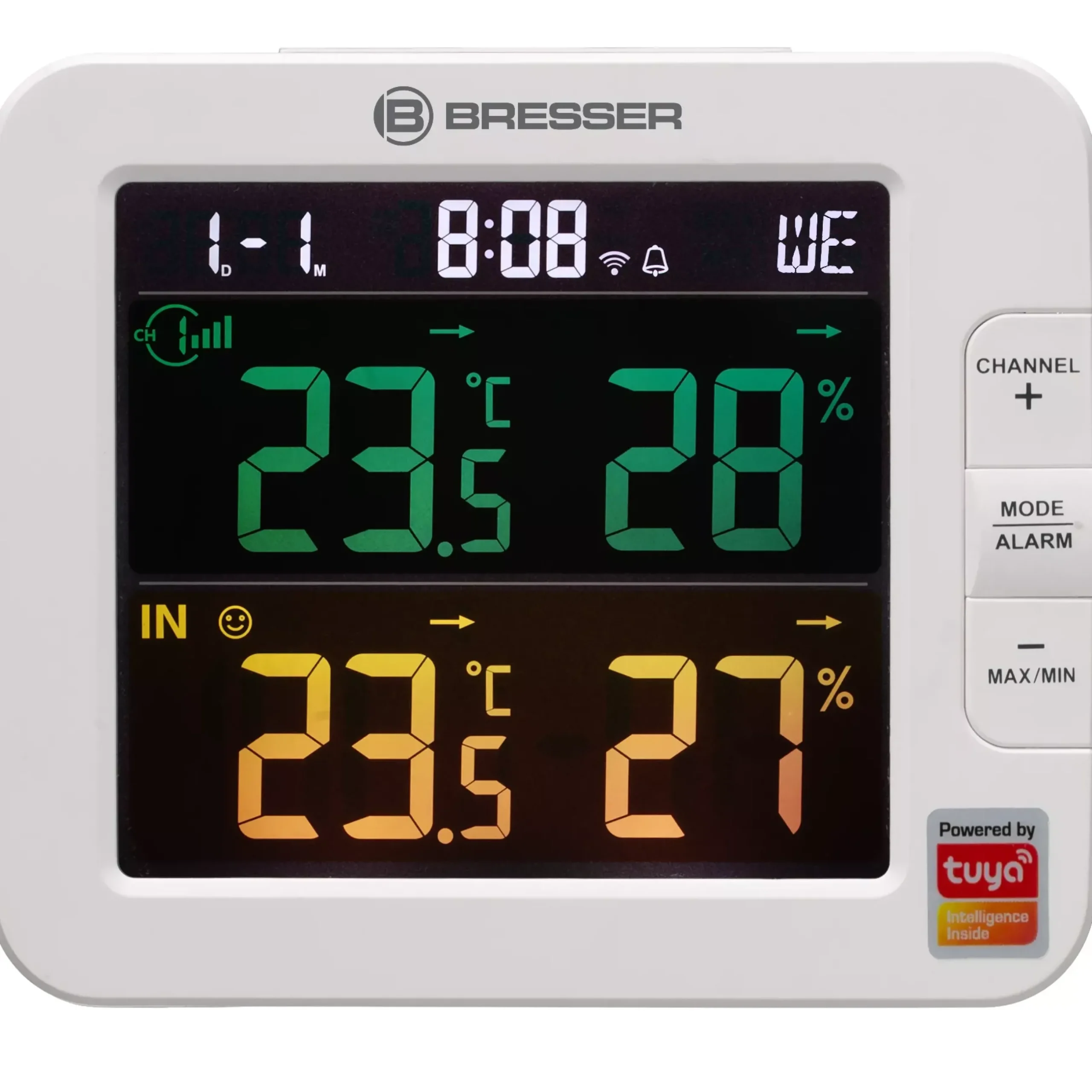 Bresser Smart Home Wetterstationen|Wetterstationen Mit Thermo-/Hygro-Außensensor>Smart Home 7-Kanal Tuya Thermo-Hygrometer