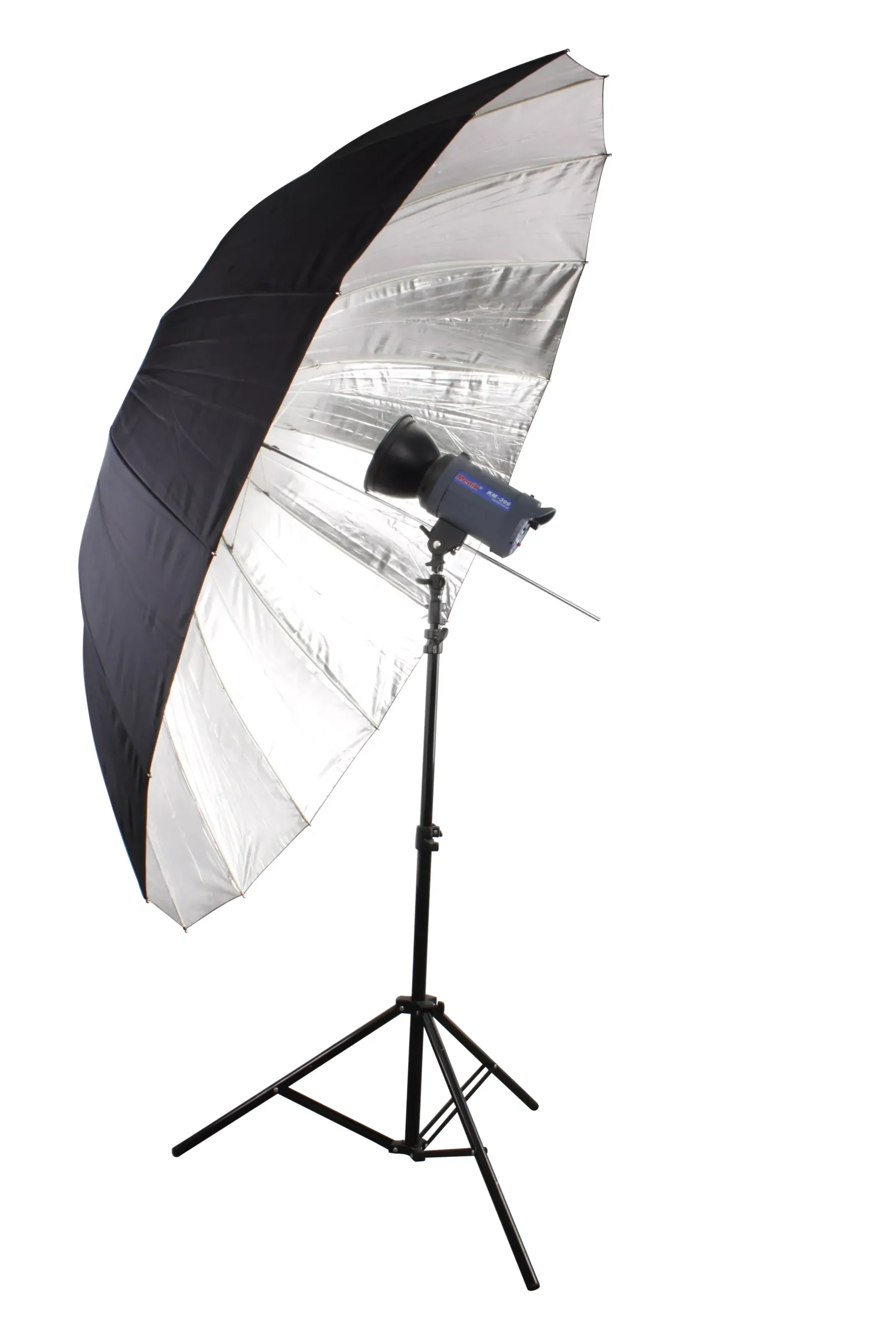 Bresser Schirme>SM-09 Jumbo Reflexschirm silber/schwarz 180 cm